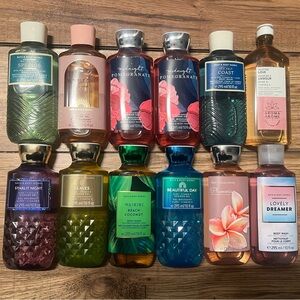12 body wash bath and body works!